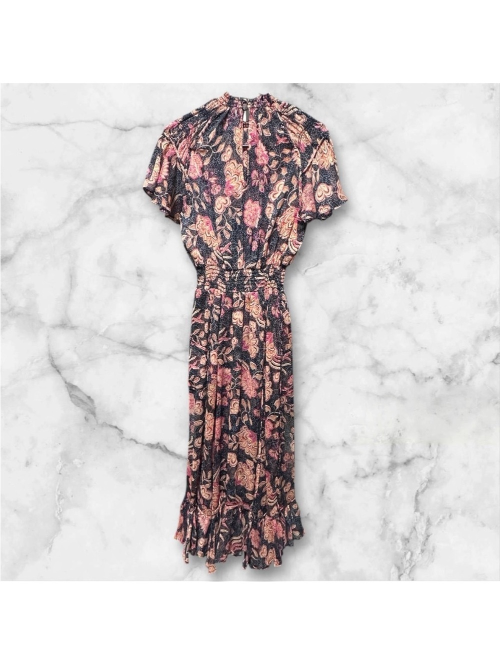Misa Los Angeles Floral Ruffle Midi Dress - Picture 4 of 6